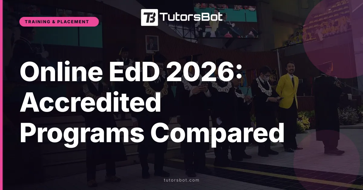 Online EdD 2026: Accredited Programs Compared