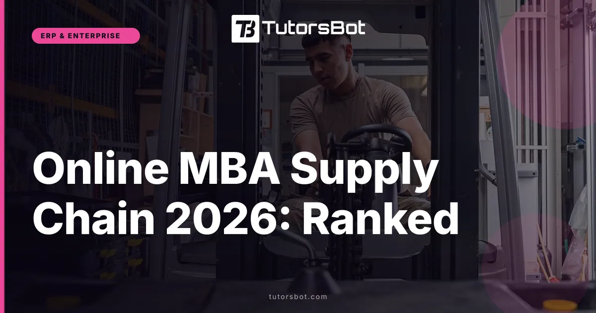 Online MBA Supply Chain 2026: Ranked