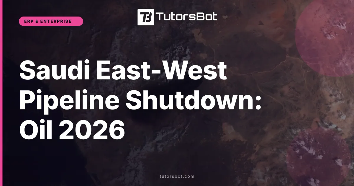 Saudi East-West Pipeline Shutdown: Oil 2026