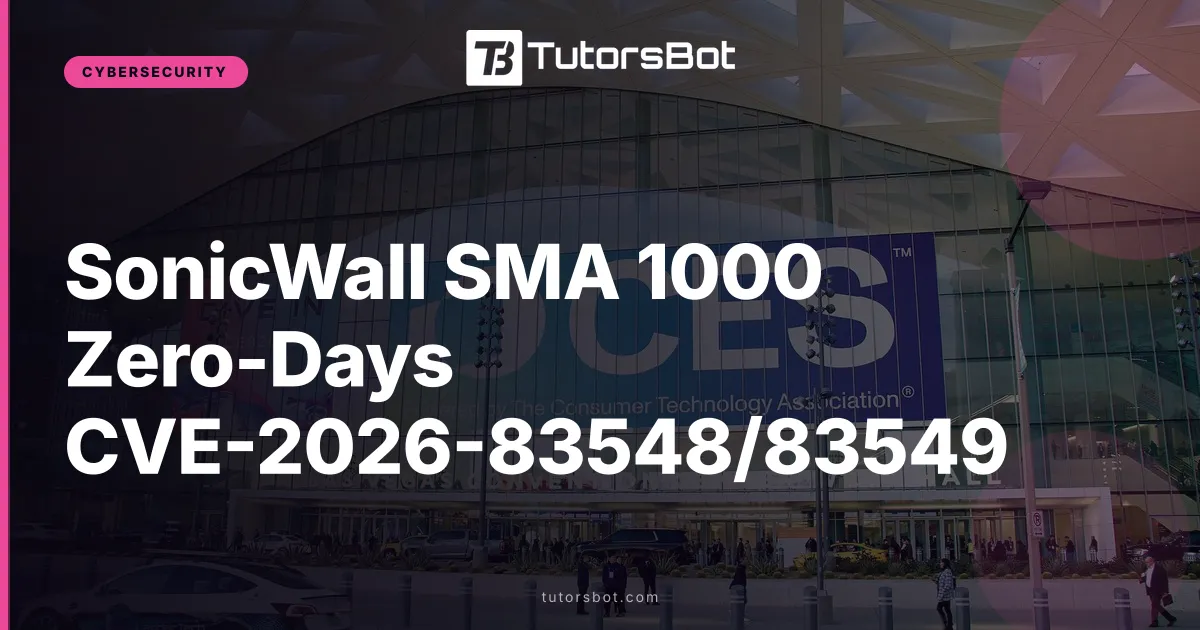 SonicWall SMA 1000 Zero-Days CVE-2026-83548/83549
