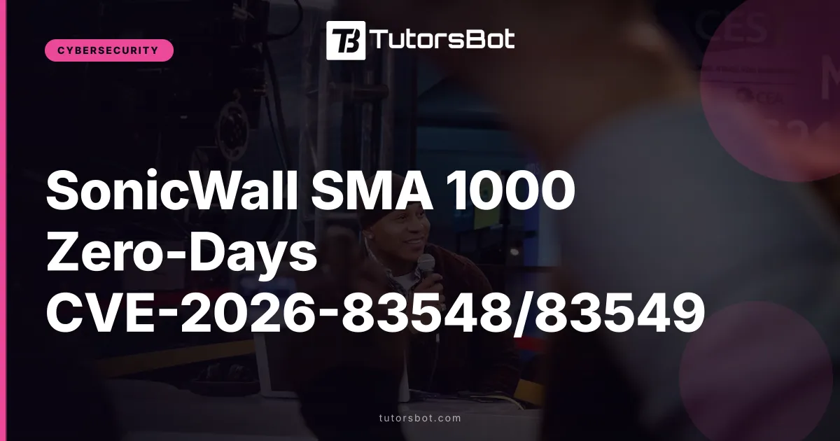 SonicWall SMA 1000 Zero-Days CVE-2026-83548/83549