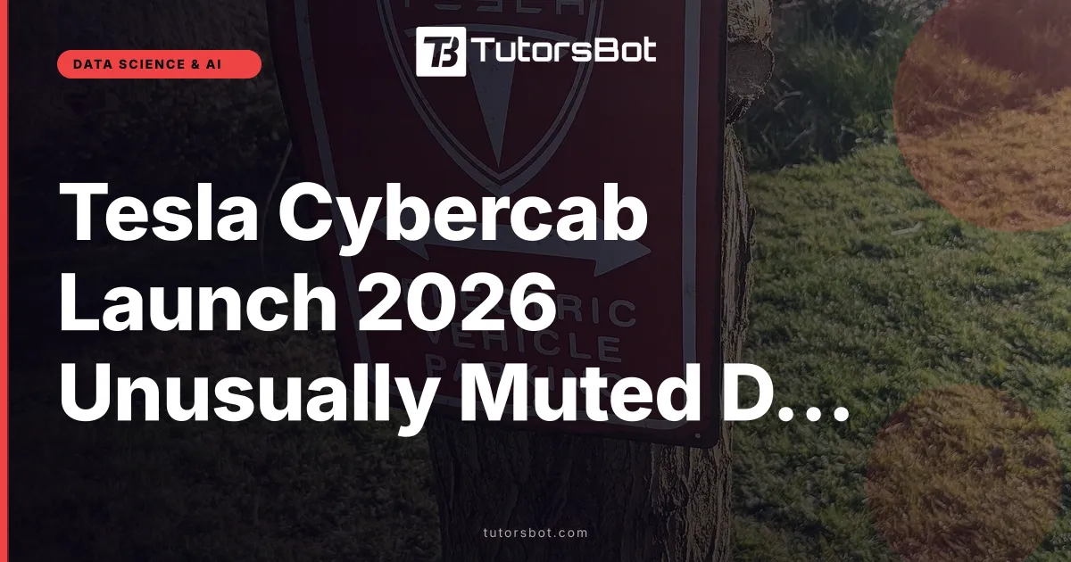 Tesla Cybercab Launch 2026 Unusually Muted Debut Analysis