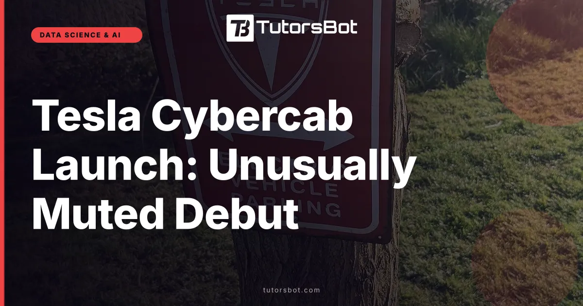 Tesla Cybercab Launch: Unusually Muted Debut