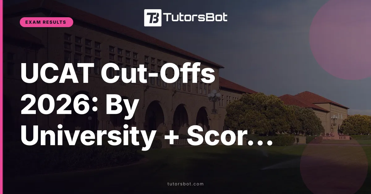 UCAT Cut-Offs 2026: By University + Score Bands