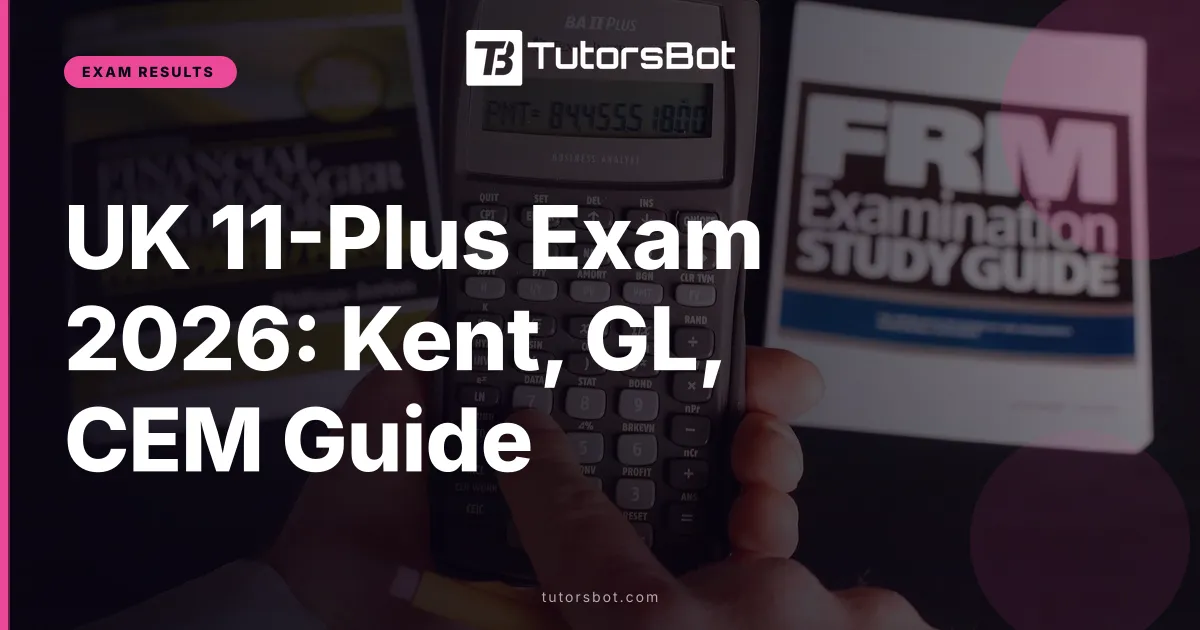 UK 11-Plus Exam 2026: Kent, GL, CEM Guide