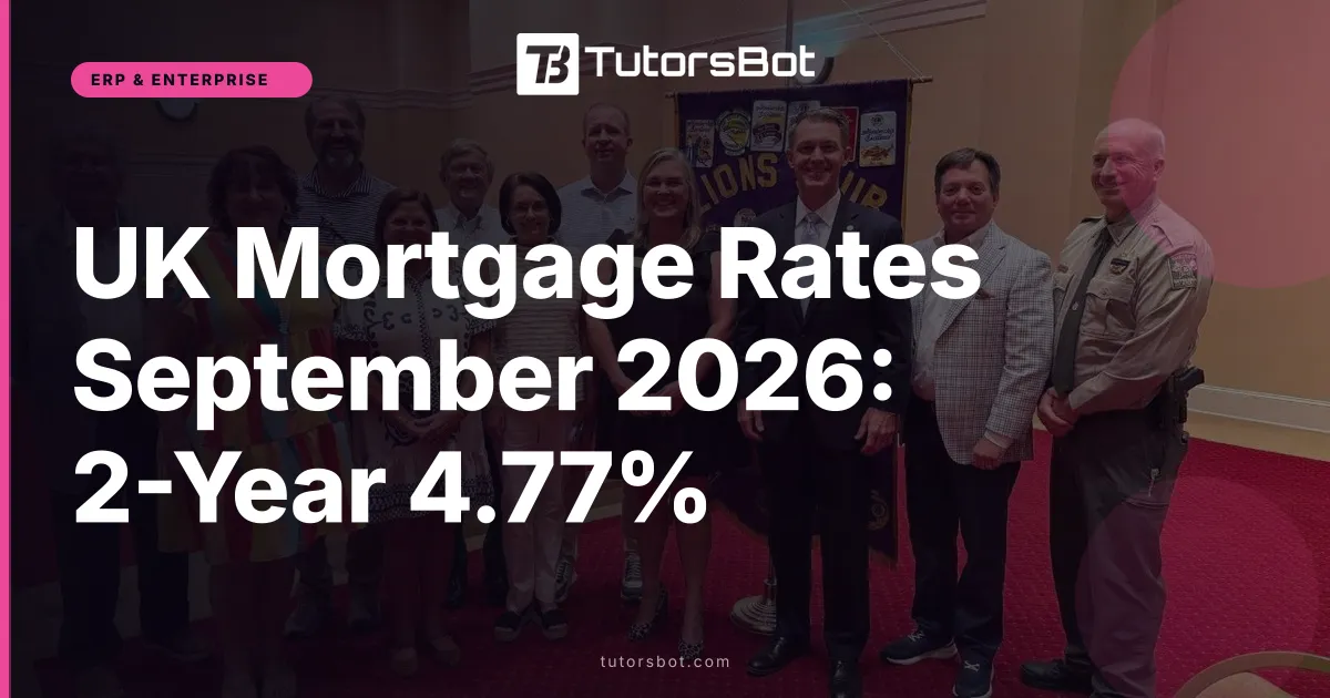 UK Mortgage Rates September 2026: 2-Year 4.77%