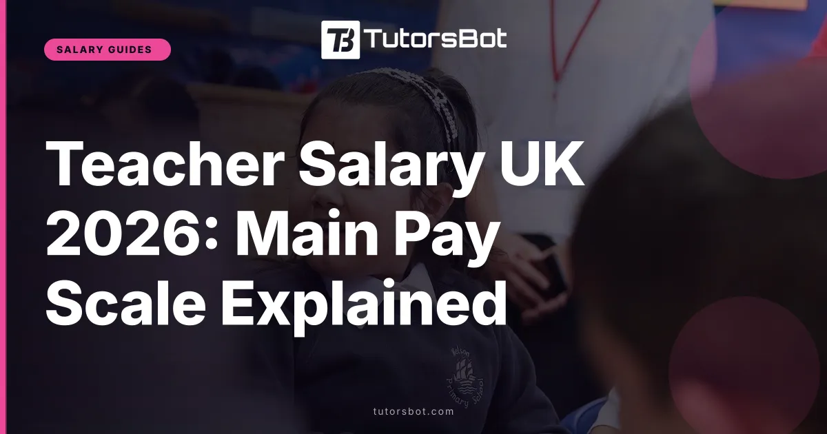 Teacher Salary UK 2026: Main Pay Scale Explained