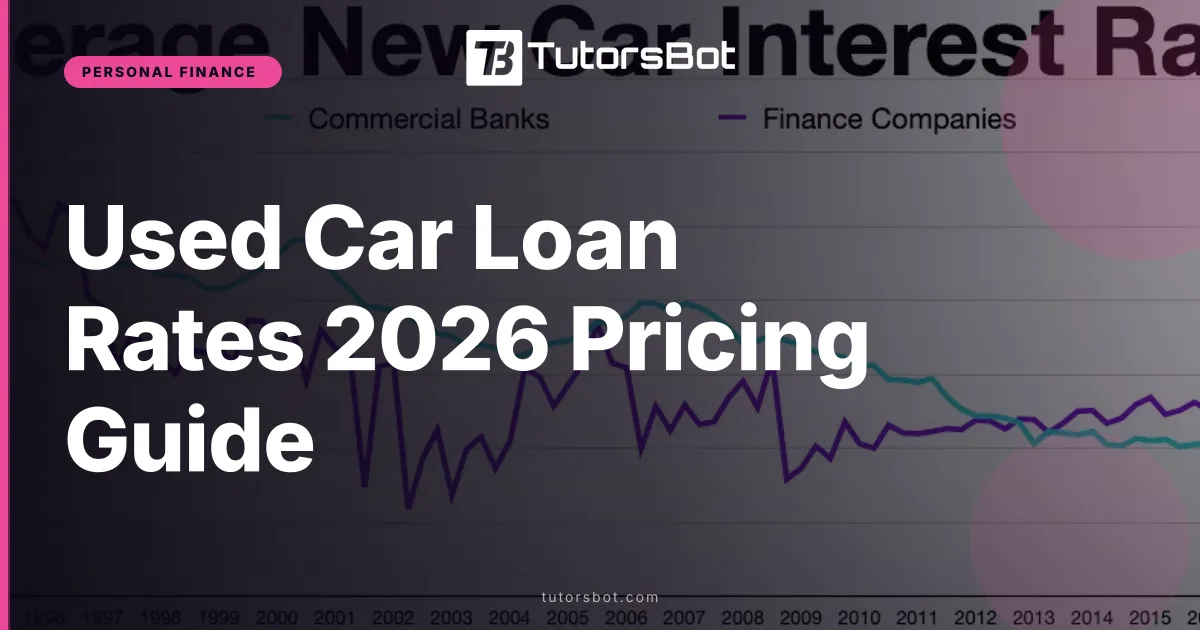 Used Car Loan Rates 2026 Pricing Guide