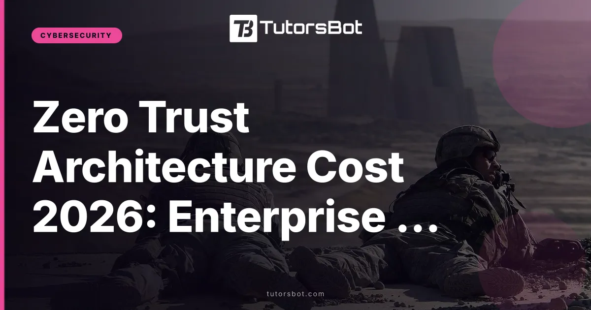Zero Trust Architecture Cost 2026: Enterprise Guide