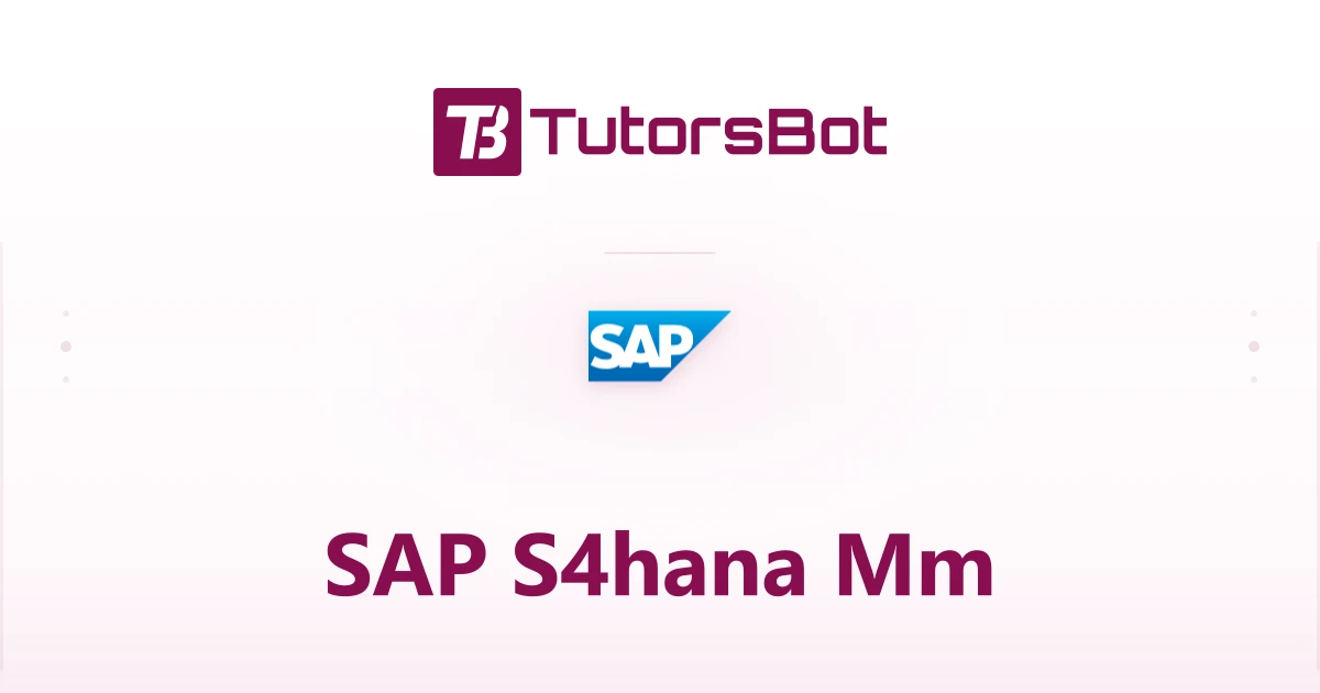SAP S/4HANA MM Training in Chandigarh course thumbnail
