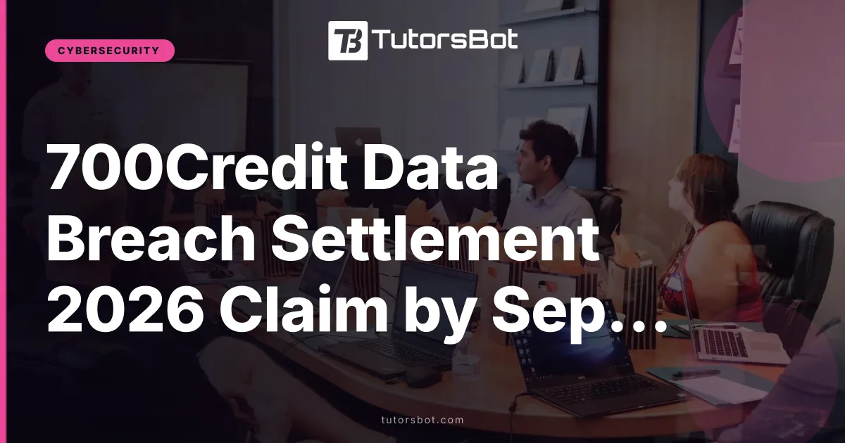 700Credit Data Breach Settlement 2026 Claim by Sep 22
