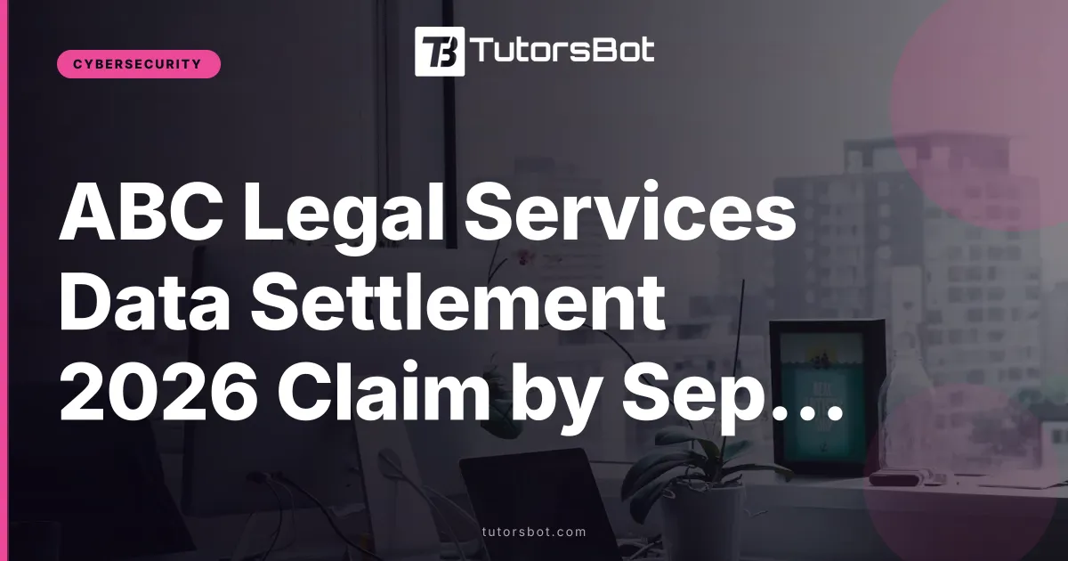 ABC Legal Services Data Settlement 2026 Claim by Sep 28
