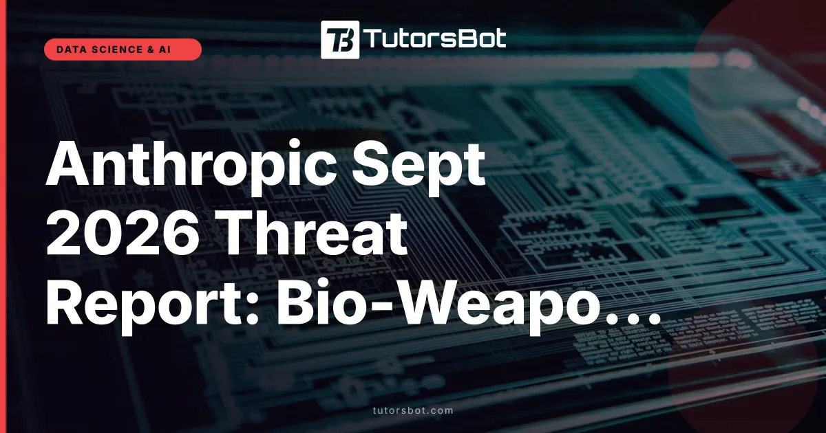 Anthropic Sept 2026 Threat Report: Bio-Weapons Block