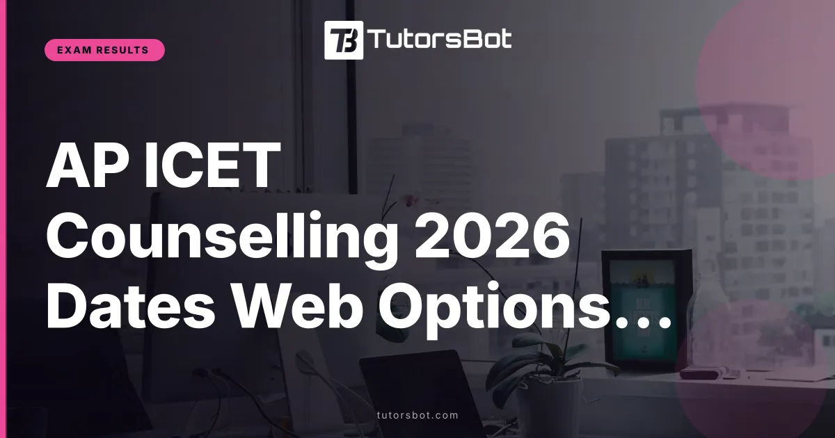 AP ICET Counselling 2026 Dates Web Options Rank Card