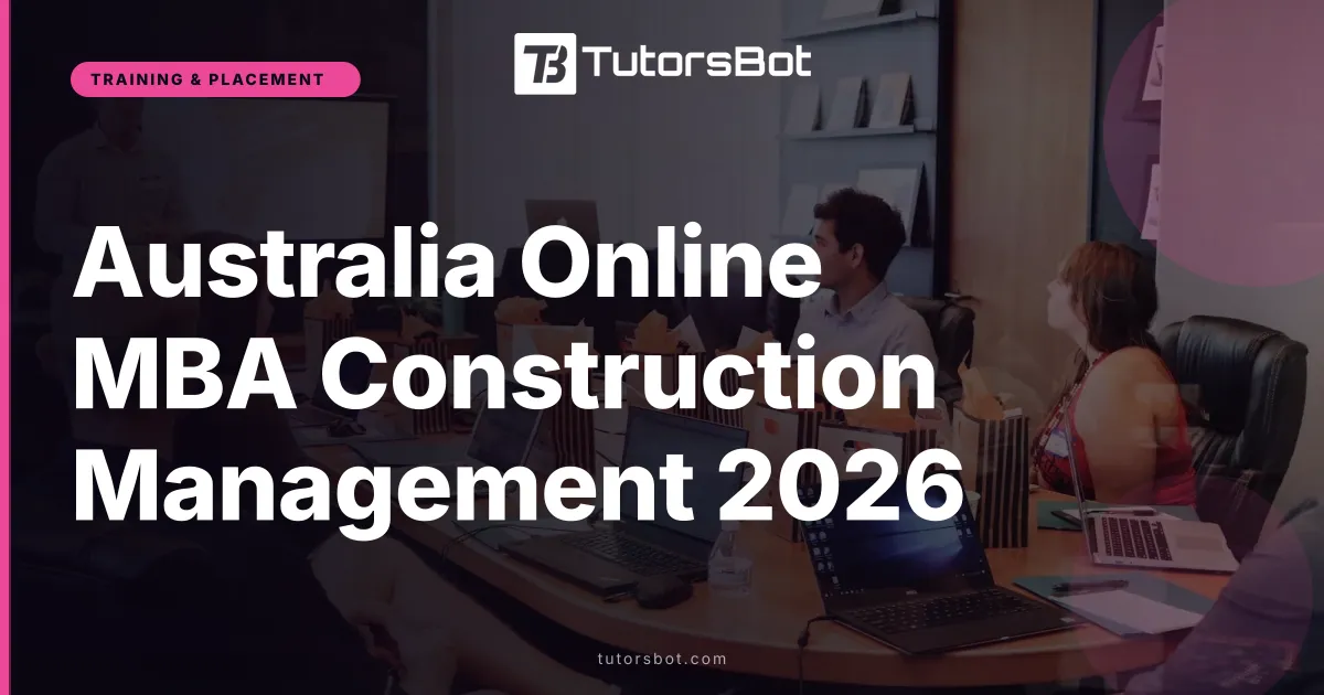 Australia Online MBA Construction Management 2026