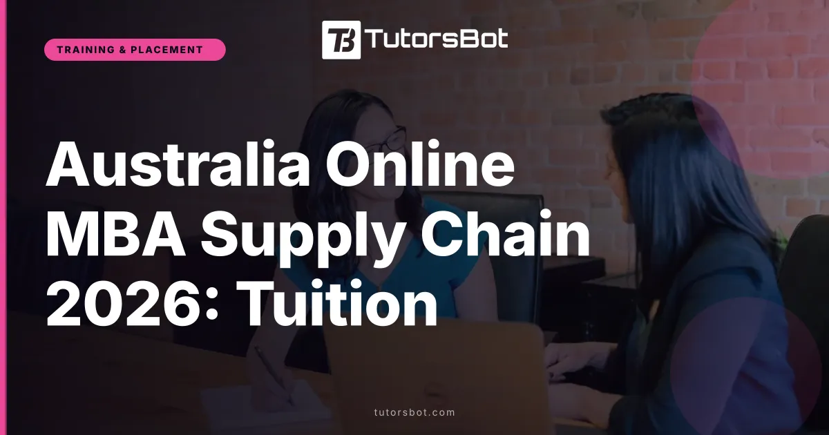 Australia Online MBA Supply Chain 2026: Tuition