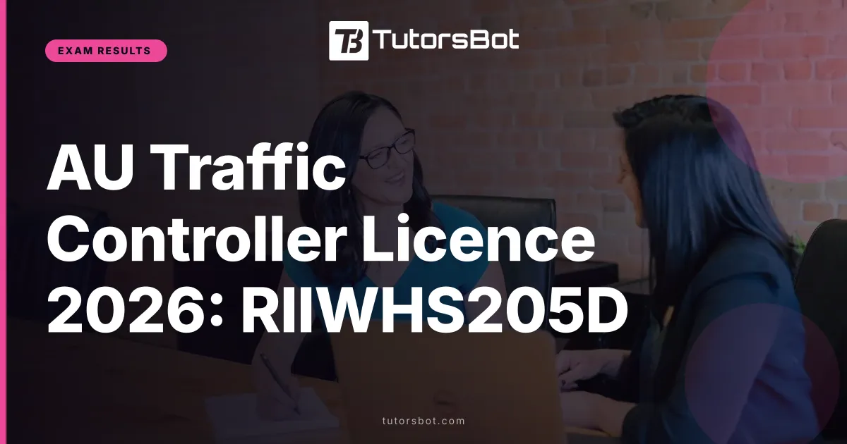 AU Traffic Controller Licence 2026: RIIWHS205D