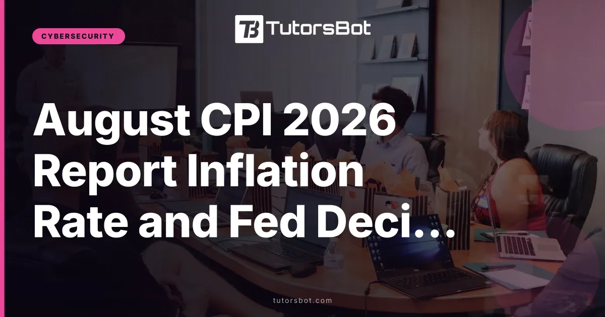 August CPI 2026 Report Inflation Rate and Fed Decision