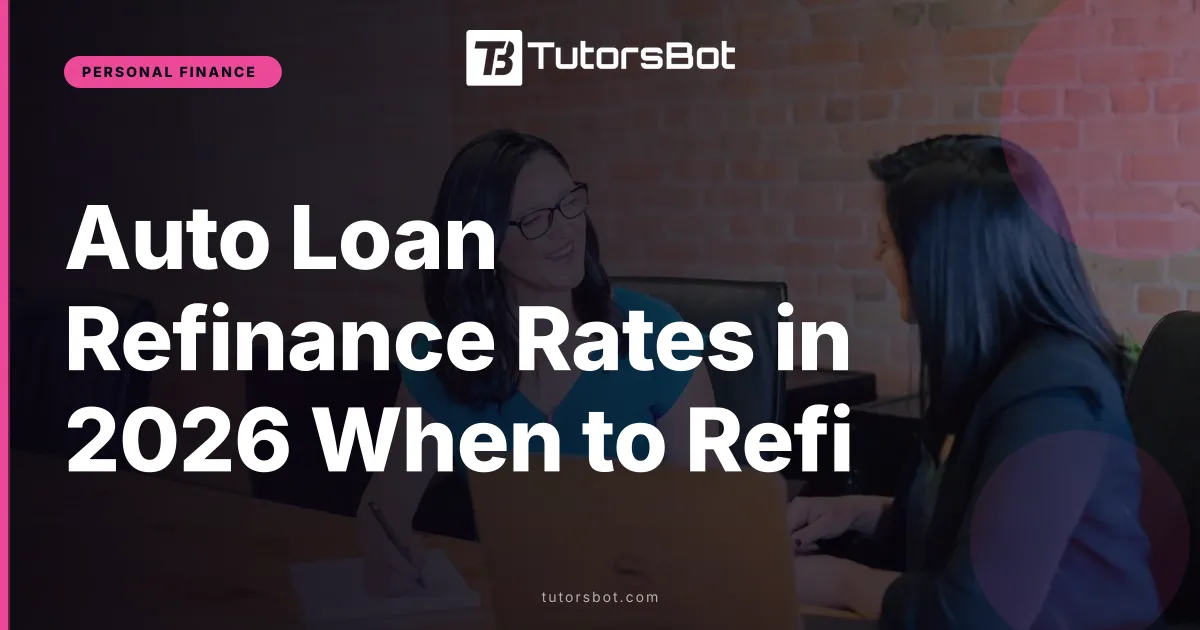 Auto Loan Refinance Rates in 2026 When to Refi