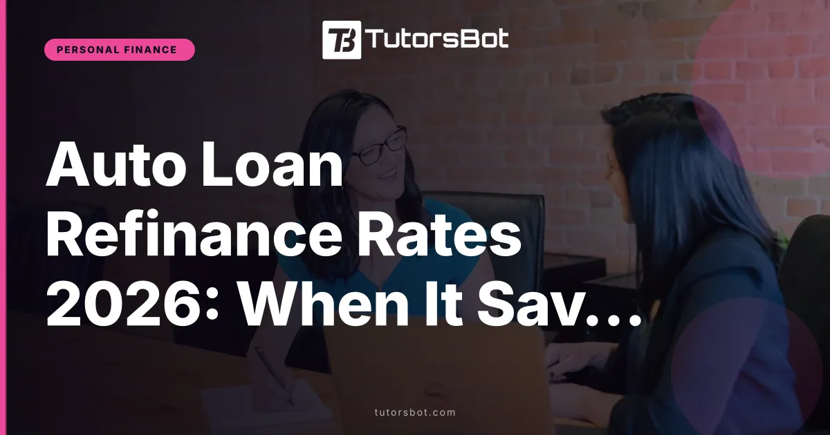 Auto Loan Refinance Rates 2026: When It Saves Money