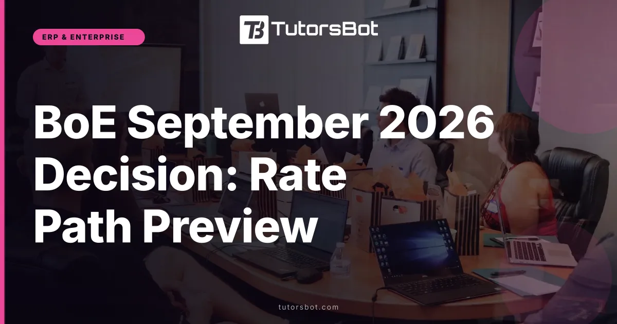 BoE September 2026 Decision: Rate Path Preview