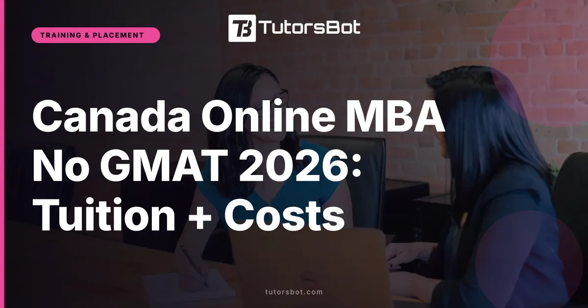 Canada Online MBA No GMAT 2026: Tuition + Costs