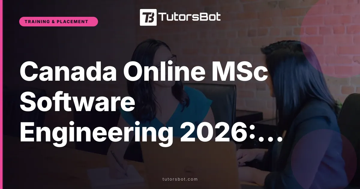 Canada Online MSc Software Engineering 2026: Costs