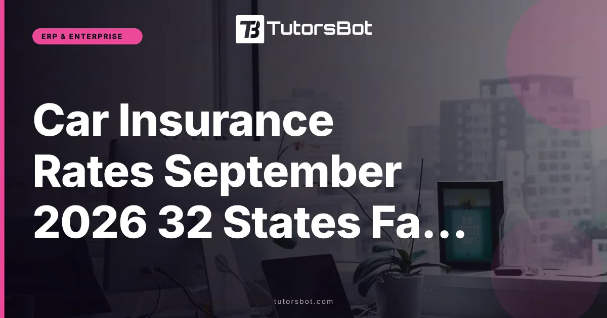 Car Insurance Rates September 2026 32 States Face Increases