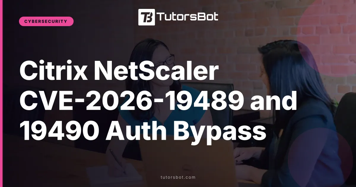 Citrix NetScaler CVE-2026-19489 and 19490 Auth Bypass