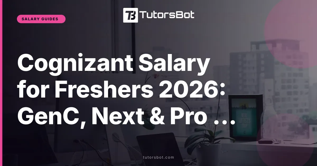 Cognizant Salary for Freshers 2026: GenC, Next & Pro Package