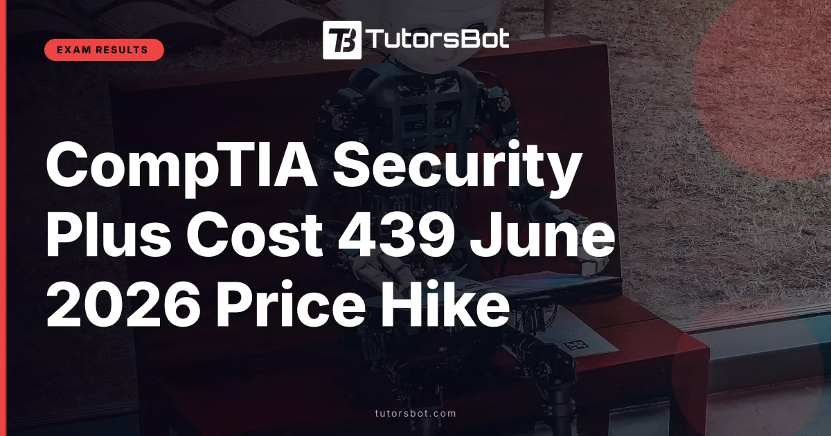 CompTIA Security Plus Cost 439 June 2026 Price Hike