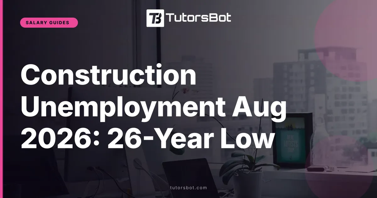 Construction Unemployment Aug 2026: 26-Year Low