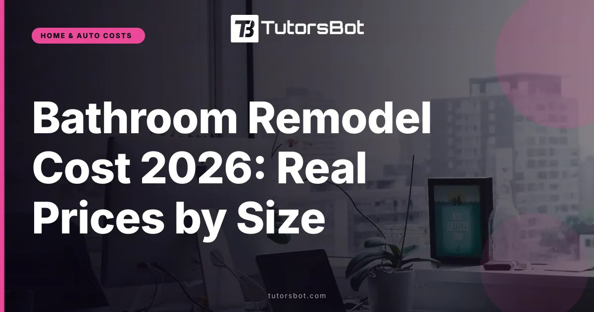 Bathroom Remodel Cost 2026: Real Prices by Size
