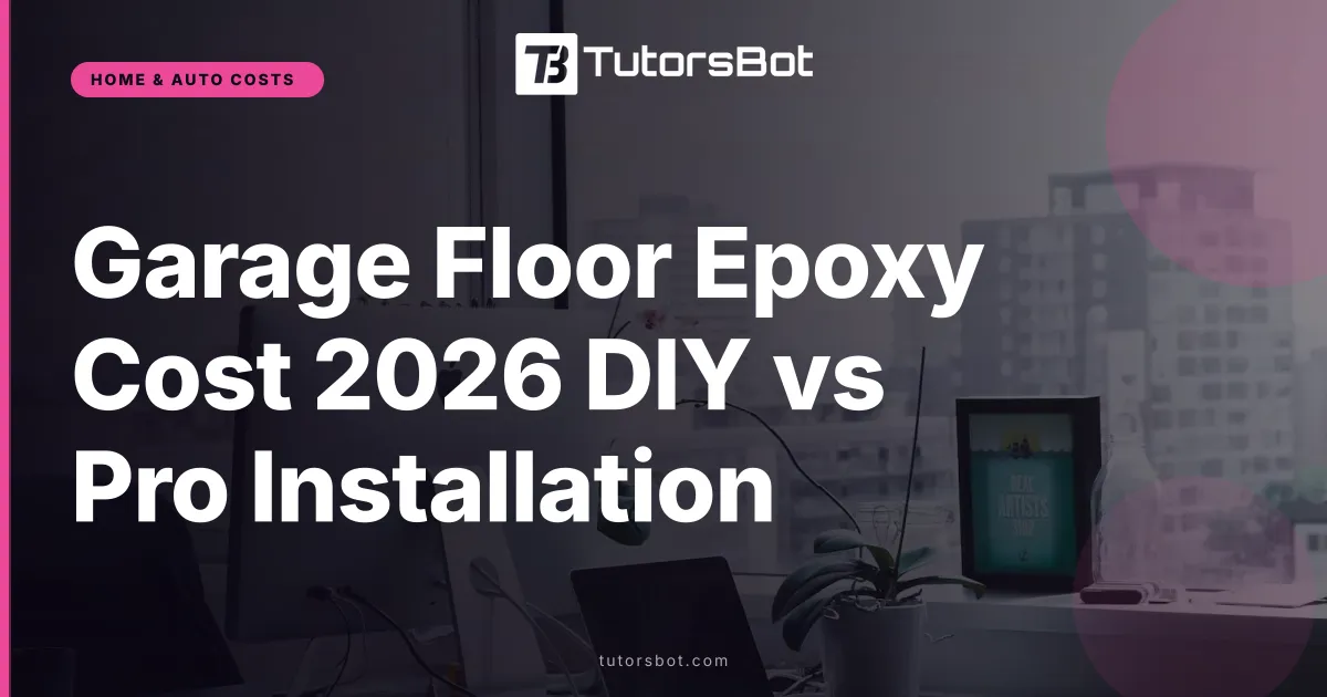 Garage Floor Epoxy Cost 2026 DIY vs Pro Installation