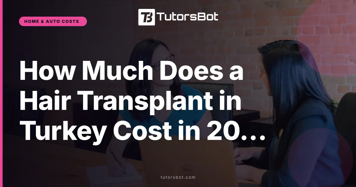 How Much Does a Hair Transplant in Turkey Cost in 2026?