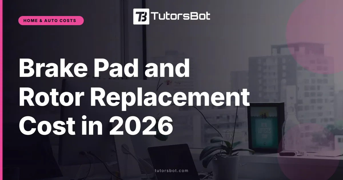 Brake Pad and Rotor Replacement Cost in 2026