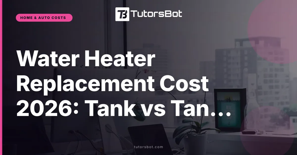 Water Heater Replacement Cost 2026: Tank vs Tankless