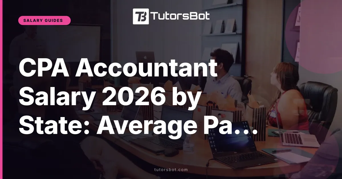 CPA Accountant Salary 2026 by State: Average Pay + Top 10%