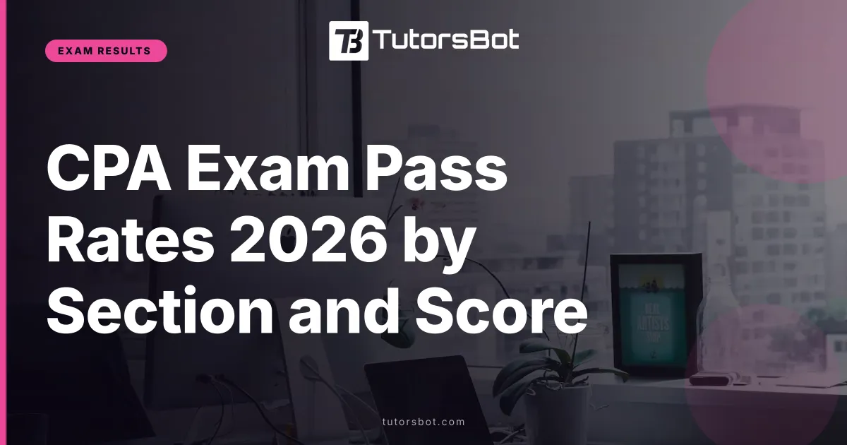 CPA Exam Pass Rates 2026 by Section and Score