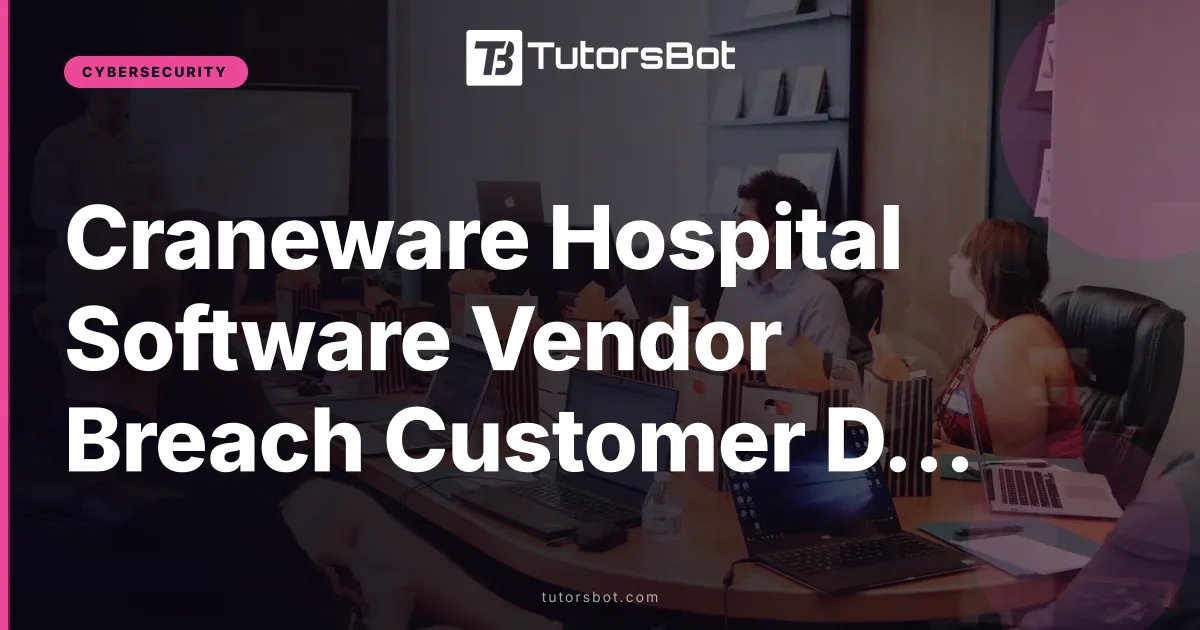 Craneware Hospital Software Vendor Breach Customer Data 2026
