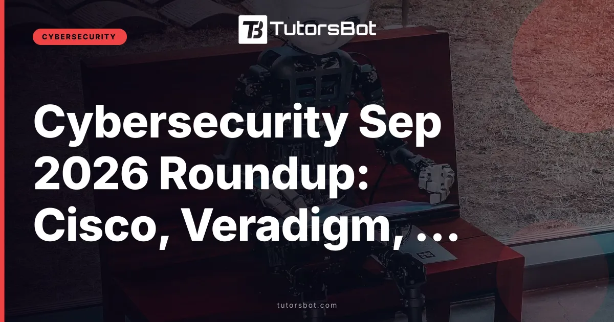 Cybersecurity Sep 2026 Roundup: Cisco, Veradigm, Boston