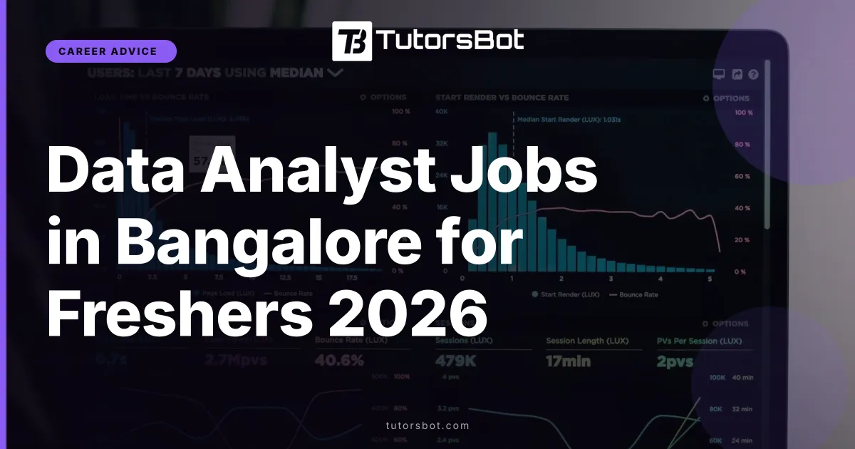 Data Analyst Jobs in Bangalore for Freshers 2026