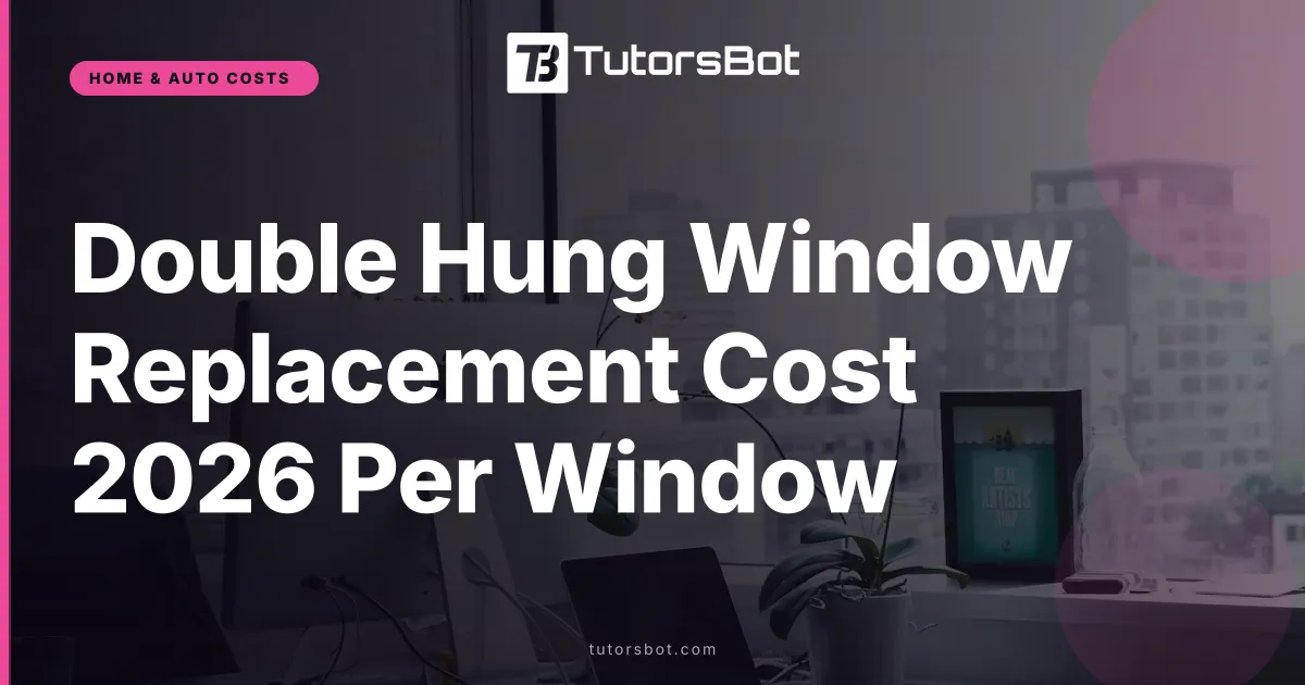 Double Hung Window Replacement Cost 2026 Per Window