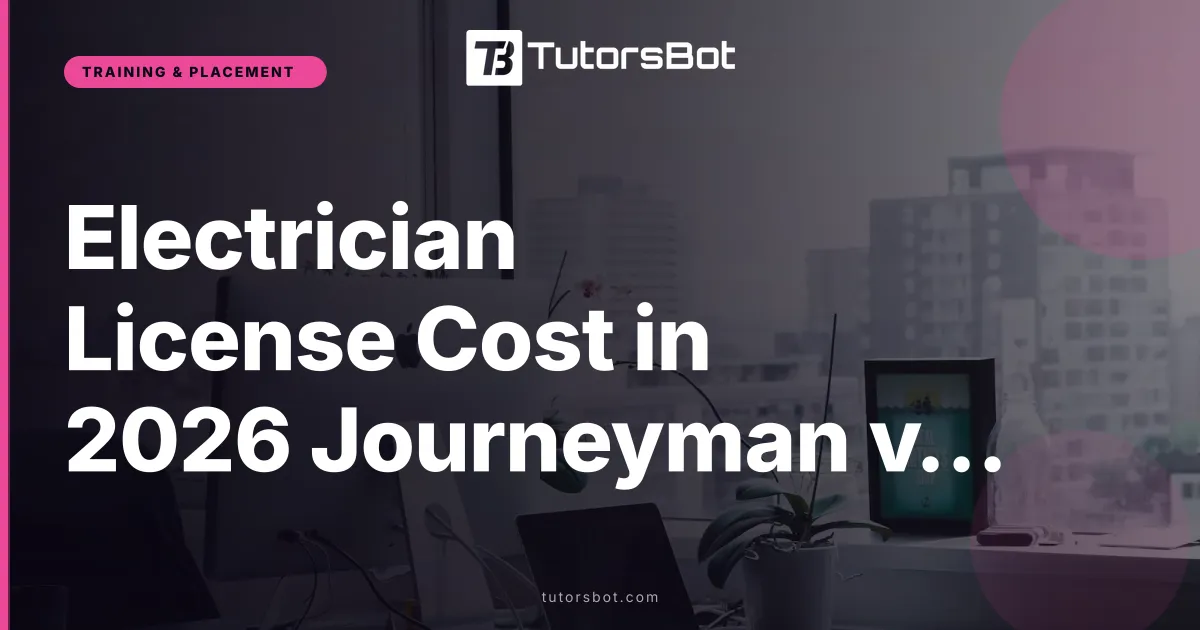 Electrician License Cost in 2026 Journeyman vs Master Pay