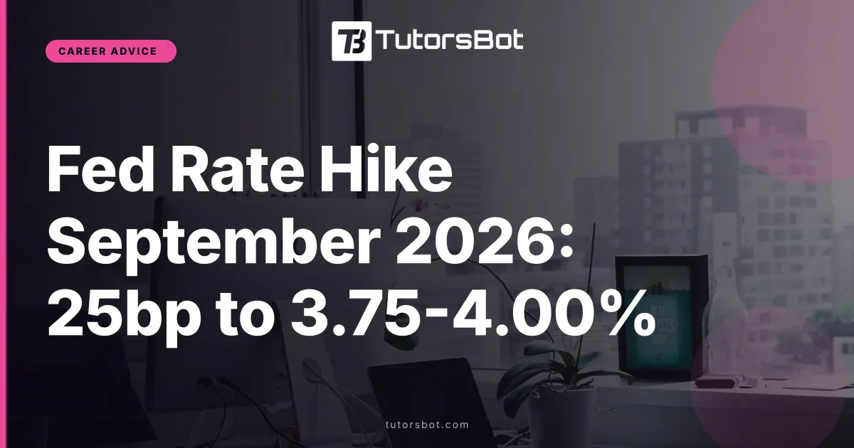 Fed Rate Hike September 2026: 25bp to 3.75-4.00%
