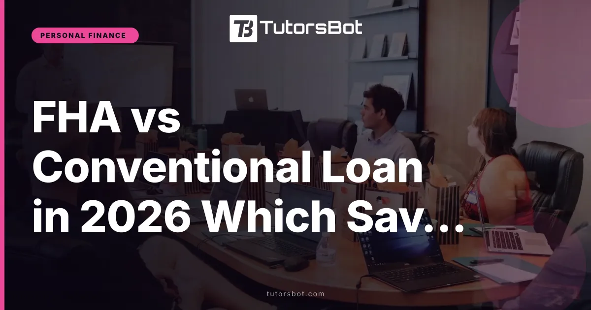 FHA vs Conventional Loan in 2026 Which Saves More
