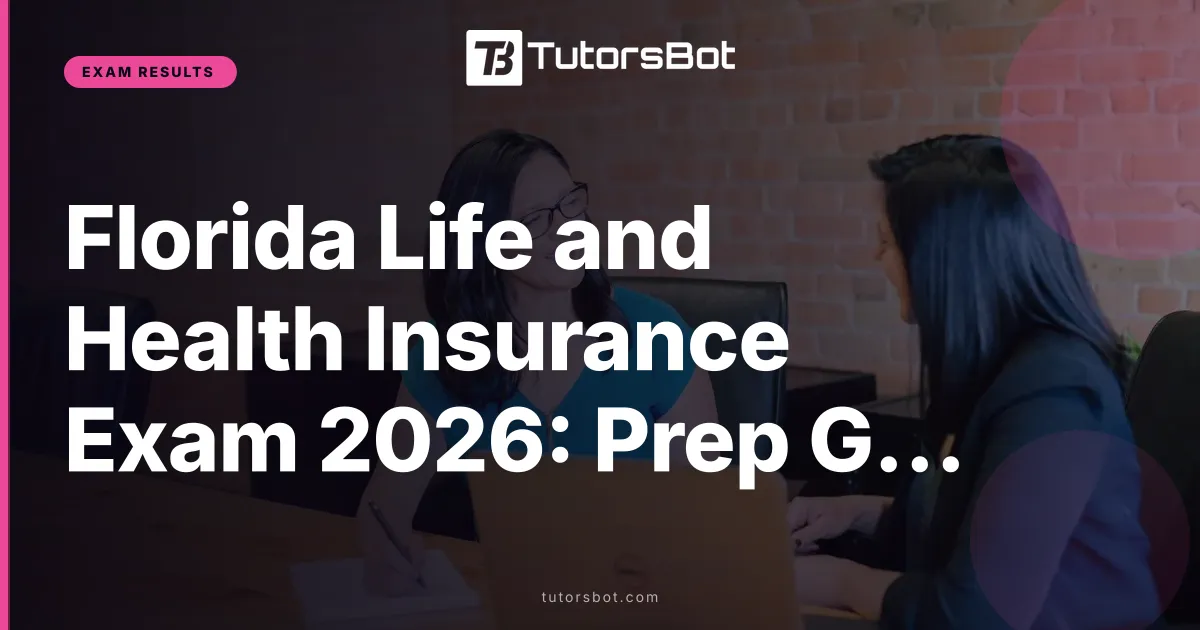 Florida Life and Health Insurance Exam 2026: Prep Guide