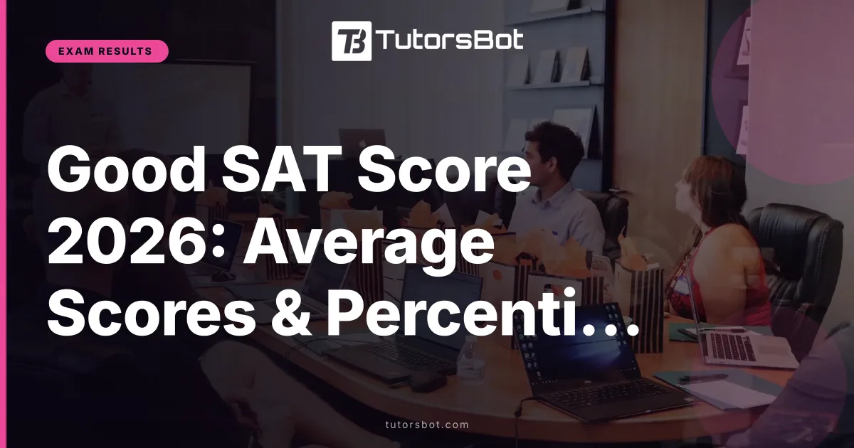 Good SAT Score 2026: Average Scores & Percentiles