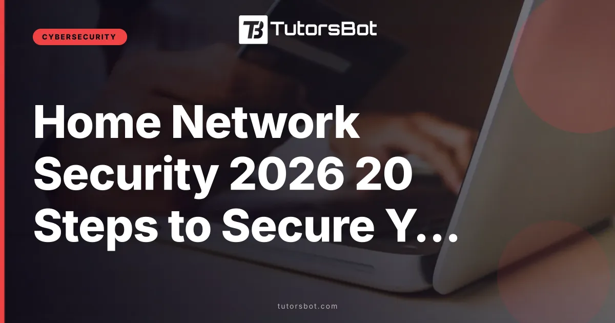 Home Network Security 2026 20 Steps to Secure Your Wi-Fi
