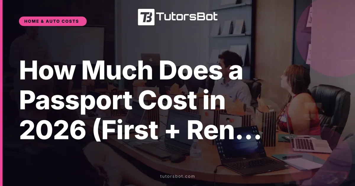 How Much Does a Passport Cost in 2026 (First + Renewal)